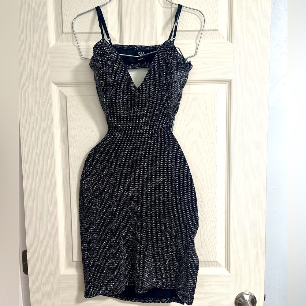 Elegant Black and Silver Dress